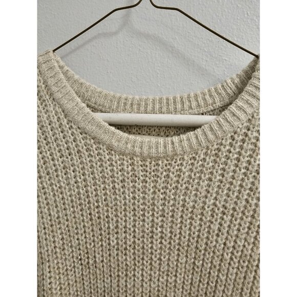 abercrombie & fitch ivory cream glitter shimmer sweater size xs/s - euc - Picture 9 of 12